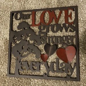 Metal wall art ♥️